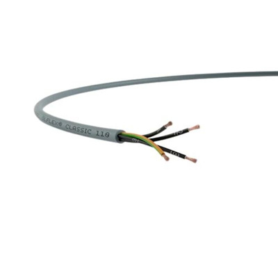 Lapp ÖLFLEX CLASSIC 110 Control Cable, 7 Cores, 0.75 mm², YY, Unscreened, 50m, Grey PVC Sheath, 18 AWG
