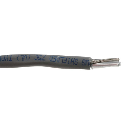 Alpha Wire Alpha Essentials Control Cable, 2 Cores, 0.35 mm², Screened, 30m, Grey PVC Sheath, 22 AWG