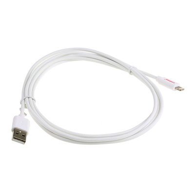 Roline USB 2.0 Cable, Male USB A to Male Lightning Cable, 1.8m