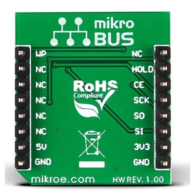 MikroElektronika MIKROE-2374, Flash 3 click Serial Flash Development Board for ISSI IS25LP128 for MikroBUS