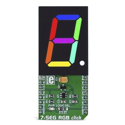 MikroElektronika 7-SEG RGB Click 7 Segment Digit Display, PWM MIKROE-2734