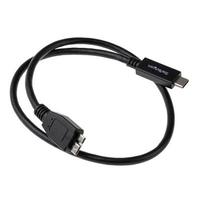 StarTech.com USB 3.1 Cable, Male USB C to Male Micro USB B Cable, 0.5m