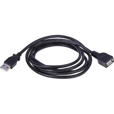 StarTech.com USB 2.0 Cable, Male USB A to Female USB A USB Extension Cable, 1.8m