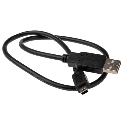 StarTech.com USB 2.0 Cable, Male USB A to Male Mini USB B  Cable, 0.5m