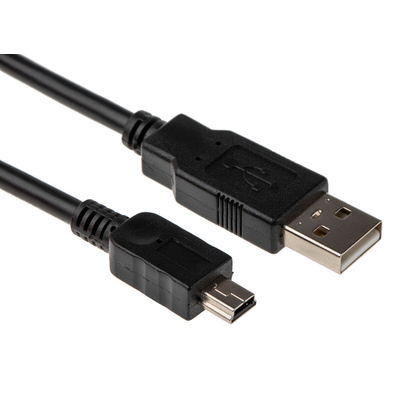 StarTech.com USB 2.0 Cable, Male USB A to Male Mini USB B  Cable, 0.5m