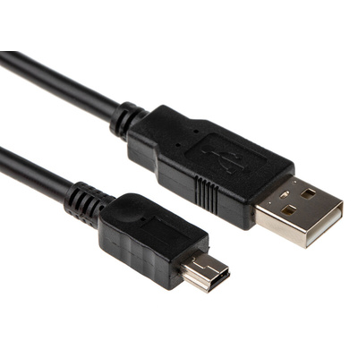 StarTech.com USB 2.0 Cable, Male USB A to Male Mini USB B Cable, 1m