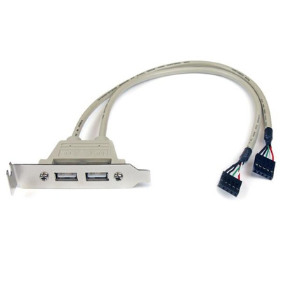 StarTech.com USB 2.0 Cable, Female 5 Pin IDC x 2 to Female USB A x 2 Cable