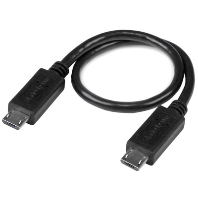 StarTech.com USB 2.0 Cable, Male Micro USB B to Male Micro USB B  Cable, 200mm