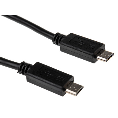 StarTech.com USB 2.0 Cable, Male Micro USB B to Male Micro USB B  Cable, 200mm