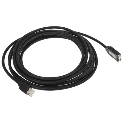 StarTech.com USB 2.0 Cable, Male USB A to Female USB A USB Extension Cable, 5m