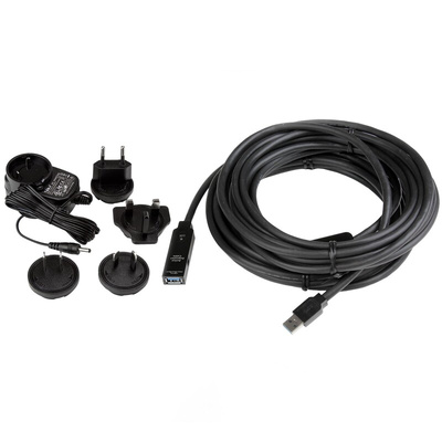 StarTech.com USB 3.0 Cable, Male USB A to Female USB A USB Extension Cable, 10m