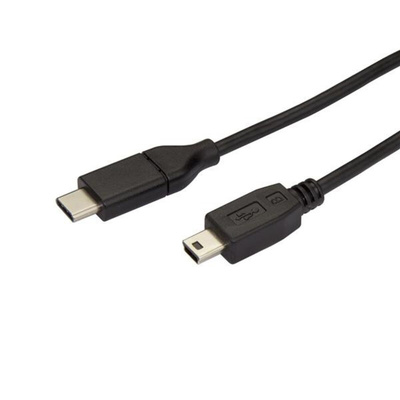 StarTech.com USB 2.0 Cable, Male USB C to Male Mini USB B Cable, 2m