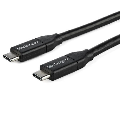 StarTech.com USB 2.0 Cable, Male USB C to Male USB C Cable, 1m