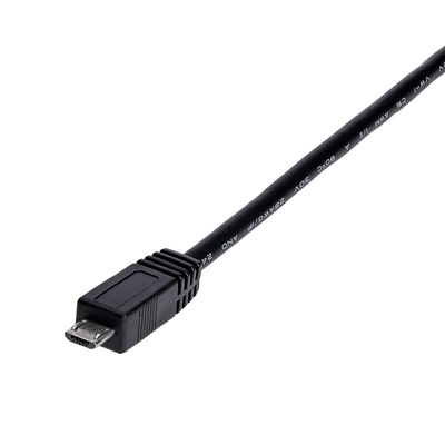 StarTech.com USB 2.0 Cable, Male USB A x 2 to Male Micro USB B  Cable, 0.9m