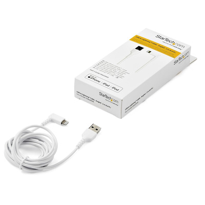 StarTech.com USB 2.0 Lightning Cable, Male USB A to Male Lightning Rugged USB Cable, 2m