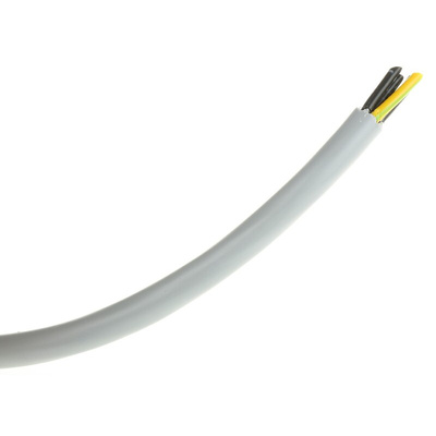 RS PRO Control Cable, 4 Cores, 1 mm², YY, Unscreened, 50m, Grey PVC Sheath