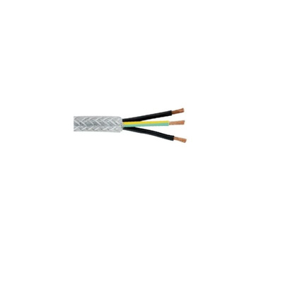 RS PRO Control Cable, 4 Cores, 0.75 mm², SY, Screened, 100m, Transparent PVC Sheath