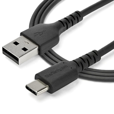 StarTech.com USB 2.0 Cable, Male USB A to Male USB C Rugged USB Cable, 2m