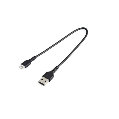 StarTech.com USB 2.0 Cable, Male USB A to Male Lightning Rugged USB Cable, 300mm