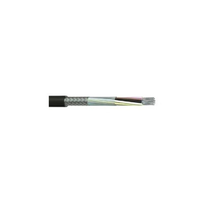 RS PRO Multicore Industrial Cable, 18 Cores, 0.5 mm², DEF STAN, Screened, 25m, Black PVC Sheath
