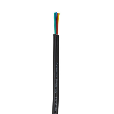 RS PRO Multicore Industrial Cable, 4 Cores, 0.5 mm², DEF STAN, Unscreened, 100m, Black PVC Sheath, 20 AWG