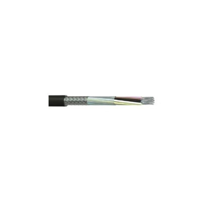 RS PRO Multicore Industrial Cable, 6 Cores, 0.5 mm², DEF STAN, Screened, 500m, Black PVC Sheath