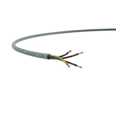 Lapp ÖLFLEX CLASSIC 110 YY Control Cable, 8 Cores, 1.5 mm², YY, Unscreened, 50m, Grey PVC Sheath, 16 AWG