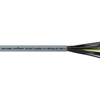Lapp ÖLFLEX CLASSIC 110 YY Control Cable, 4 Cores, 1 mm², YY, Unscreened, 50m, Grey PVC Sheath, 17 AWG