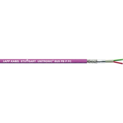Lapp UNITRONIC BUS PB Data Cable, 2 Cores, 0.64 mm², Screened, 100m, Purple PVC Sheath, 19 AWG