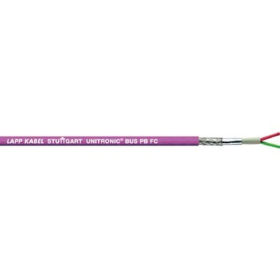 Lapp UNITRONIC BUS PB Data Cable, 2 Cores, 0.64 mm², Screened, 100m, Purple PVC Sheath, 19 AWG