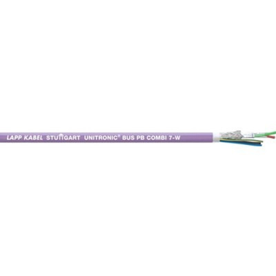 Lapp UNITRONIC BUS PB Data Cable, 2 Cores, 0.64 mm², Screened, 100m, Purple PVC Sheath, 19 AWG