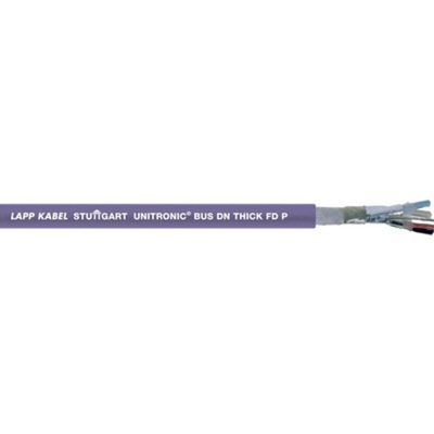 Lapp UNITRONIC BUS DN Data Cable, 4 Cores, 0.25 mm², 0.34 mm², Screened, 25m, Purple PUR, PVC Sheath, 22 AWG
