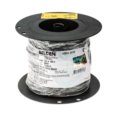 Belden Control Cable, 2 Cores, 0.82 mm², Unscreened, 152m, Chrome PVC Sheath, 18 AWG