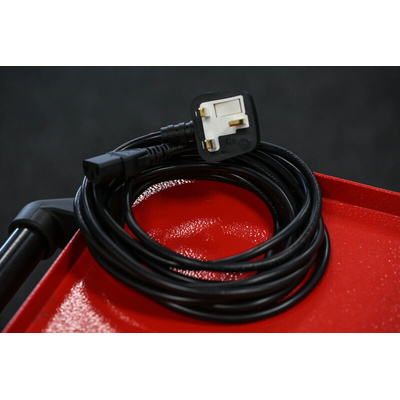 RS PRO IEC C13 Socket to Type G UK Plug Power Cord, 5m