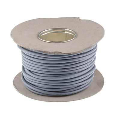RS PRO Control Cable, 2 Cores, 1 mm², YY, Unscreened, 50m, Grey PVC Sheath, 17 AWG