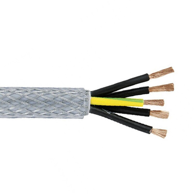 Lapp ÖLFLEX CLASSIC 110 SY Control Cable, 5 Cores, 1 mm², SY, Screened, 50m, Transparent PVC Sheath, 17 AWG