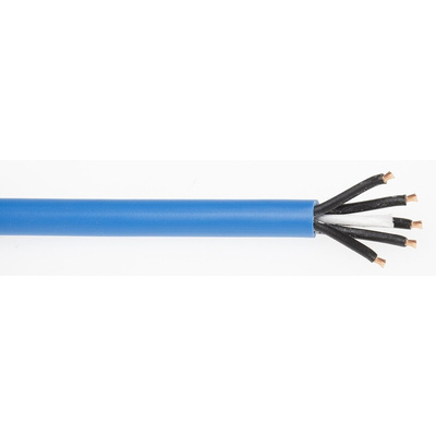 Lapp ÖLFLEX EB Control Cable, 5 Cores, 0.75 mm², YY, Unscreened, 50m, Blue PVC Sheath, 18 AWG