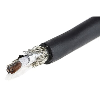 Alpha Wire Xtra-Guard 2 Control Cable, 2 Cores, 0.23 mm², Screened, 30m, Black PE Sheath, 24 AWG