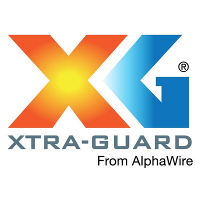 Alpha Wire Xtra-Guard 2 Control Cable, 2 Cores, 0.35 mm², Unscreened, 30m, Black PE Sheath, 22 AWG