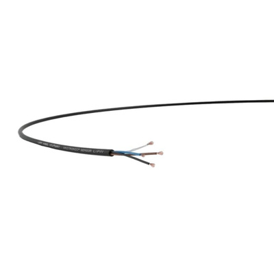 Lapp UNITRONIC SENSOR LifYY Control Cable, 3 Cores, 0.27 mm², Unscreened, 50m, Black PVC Sheath, 22 AWG