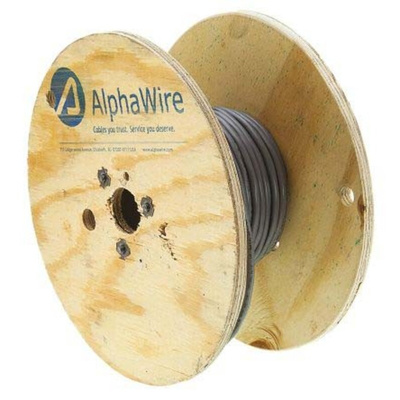 Alpha Wire Xtra-Guard 1 Multicore Industrial Cable, 10 Cores, 0.23 mm², Unscreened, 30m, Grey PVC Sheath, 24 AWG