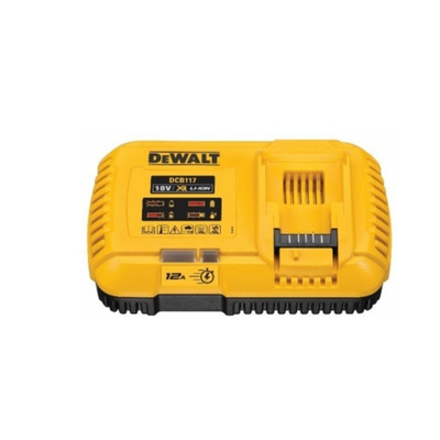 DeWALT DCB117-GB Power Tool Charger, 18 for use with 54v XR FLEXVOLT, DEWALT 18v XR, UK Plug