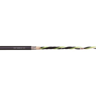 Igus chainflex CF31 Power Cable, 4 Cores, 2.5 mm², Screened, 20m, Black PVC Sheath, 14 AWG