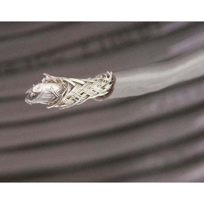 Alpha Wire Alpha Essentials Control Cable, 2 Cores, 0.09 mm², DEF STAN, Screened, 30m, Grey PVC Sheath, 28 AWG