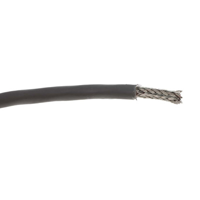 Alpha Wire Alpha Essentials Control Cable, 3 Cores, 0.09 mm², DEF STAN, Screened, 30m, Grey PVC Sheath, 28 AWG