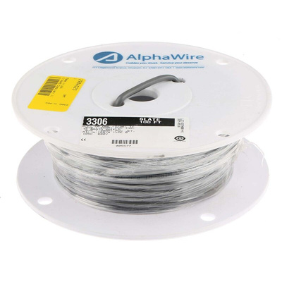 Alpha Wire Alpha Essentials Control Cable, 6 Cores, 0.09 mm², DEF STAN, Screened, 30m, Grey PVC Sheath, 28 AWG