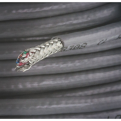 Alpha Wire Alpha Essentials Control Cable, 8 Cores, 0.09 mm², DEF STAN, Screened, 30m, Grey PVC Sheath, 28 AWG