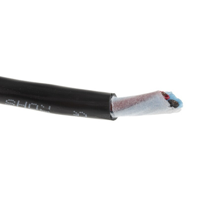 Alpha Wire Xtra-Guard 2 Control Cable, 2 Cores, 0.81 mm², Unscreened, 30m, Black PE Sheath, 18 AWG