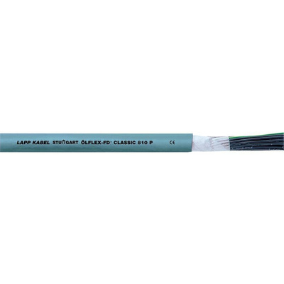 Lapp ÖLFLEX CLASSIC FD Control Cable, 18 Cores, 1.5 mm², Unscreened, 25m, Grey PUR Sheath, 15 AWG