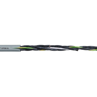 Igus chainflex CF130.UL Control Cable, 4 Cores, 1 mm², YY, Unscreened, 10m, Grey PVC Sheath, 17 AWG